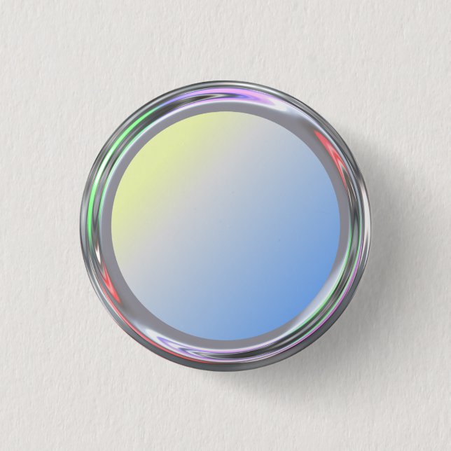 Silbriger Knopf für Text, Logo, Bild Button (Vorderseite)