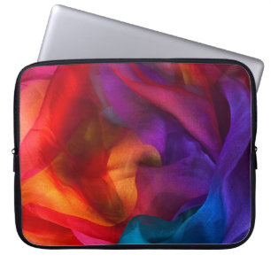 Sildenregenbogen-Hintergrund, Farbe, abstrakt, Sto Laptopschutzhülle