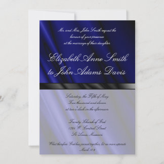 Silence bleue 2 Faire-part de mariage