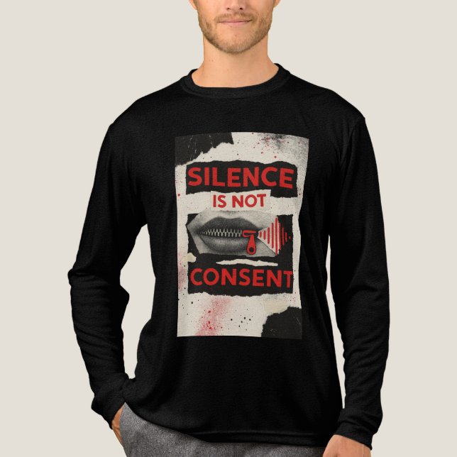 Silence Is Not Consent Awareness Shirt (Vorderseite)