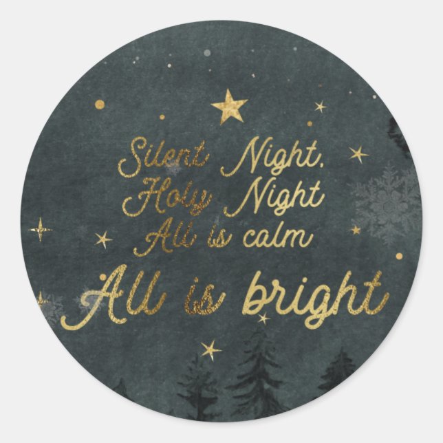 Silence Nuit, Sticker Nuit Sainte (Devant)