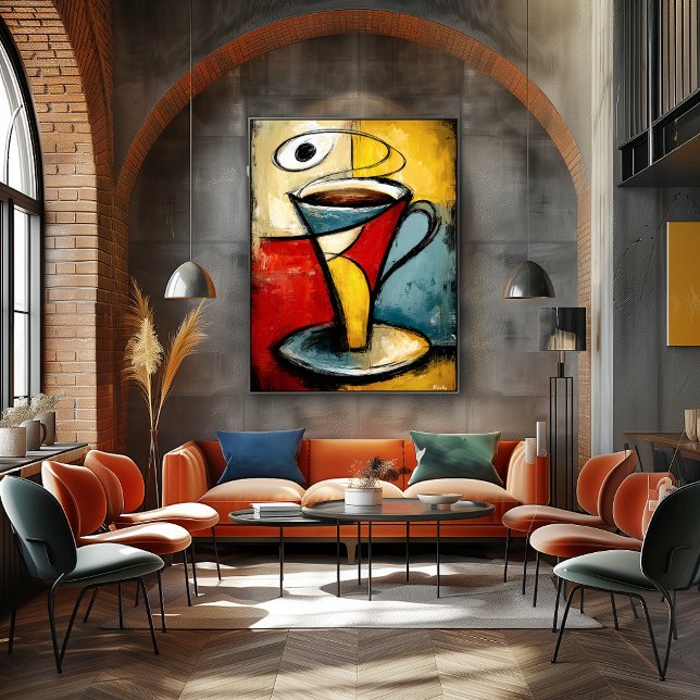 Silent Brew — Contemporary Abstract Expressionism Poster (Von Creator hochgeladen)