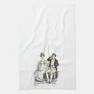 Silent Darcy - Jane Austen Pride and Prejudice Geschirrtuch