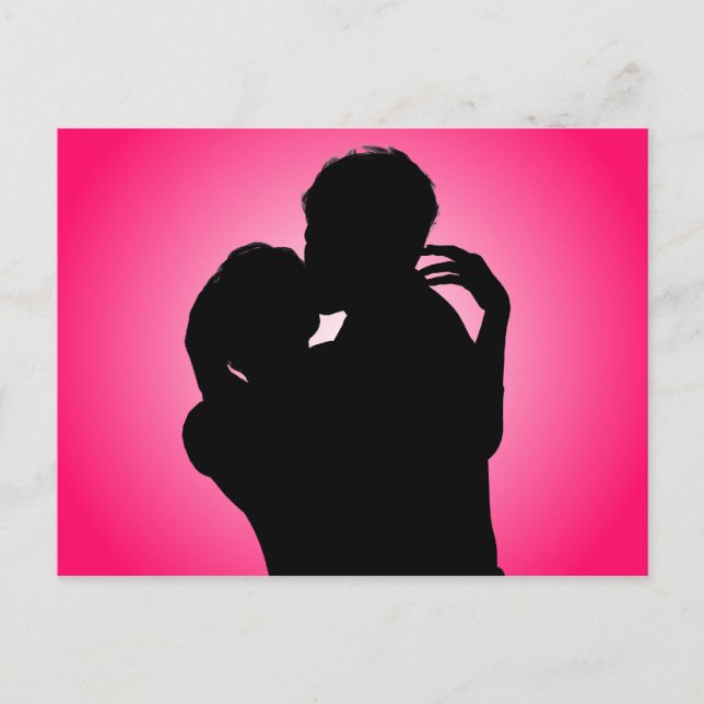 Silent Kiss Postkarte (Vorderseite)