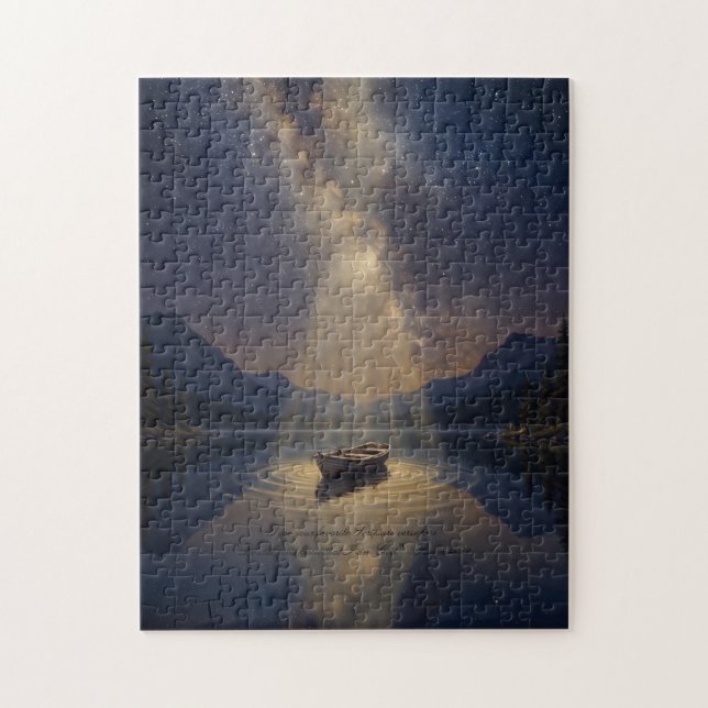 Silent Lake & Starry Night Jigsaw Puzzle (Vertikal)