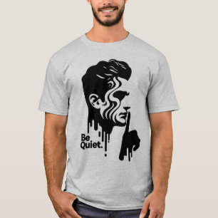 Silent Man Gift-be Quiet Symbol für Friedensliebha T-Shirt