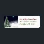 Silent Night Christmas Tree Rücksendeadresse Label<br><div class="desc">Silent Night Christmas Tree Rücksendeadresse Label</div>