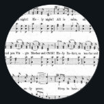 SILENT NIGHT HOLY NIGHT SHEET MUSIC CHRISTMAS SONG RUNDER AUFKLEBER<br><div class="desc">SILENT NIGHT HOLY NIGHT SHEET MUSIC CHRISTMAS SONG EPHEMERA CLASSIC HYMNAL DESIGN Sticker</div>