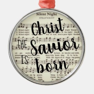 Silent Night Metal Ornament Aus Metall