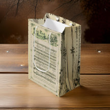 Silent Night Music Sheet Geschenktasche