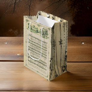 Silent Night Music Sheet Geschenktasche Mittlere Geschenktüte