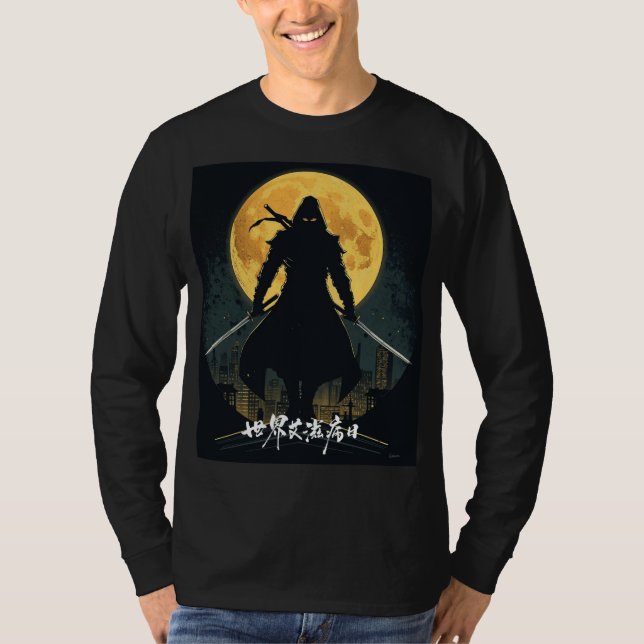 Silent Ninja Assassin Grafisches T-Shirt (Vorderseite)