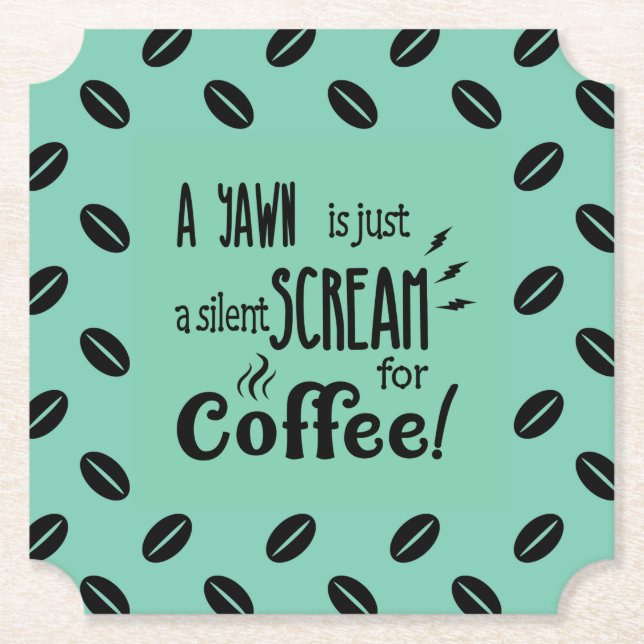 SILENT SCREAM PAPIER UNTERSETZER (Vorderseite)