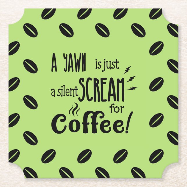 SILENT SCREAM PAPIER UNTERSETZER (Vorderseite)