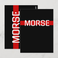 Silent Signal Morse Code Red Line Design