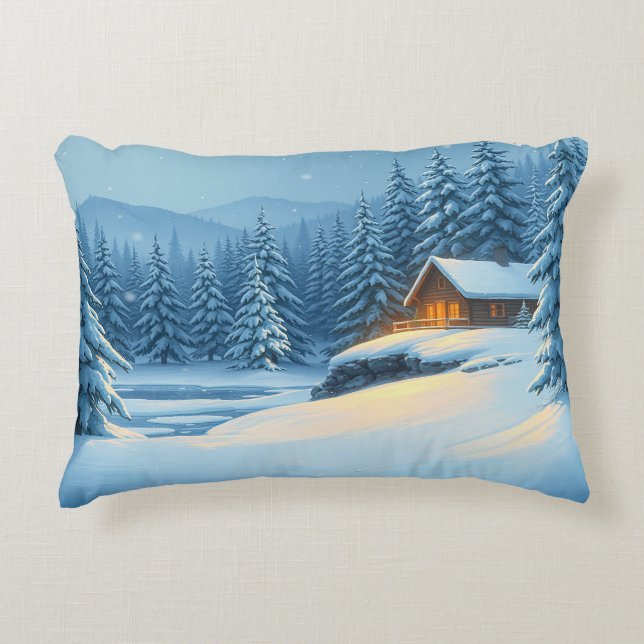 Silent Snow Dekokissen (Vorderseite)