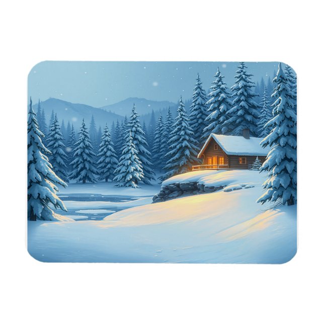 Silent Snow Magnet (Horizontal)