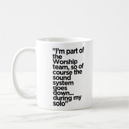 "Silent Solo: Worship Team's Beste Hits" Kaffeetasse