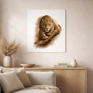 Silent Stalker — Afrikanischer Leopard Poster