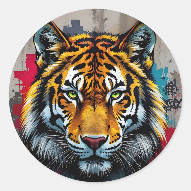 Silent Strength -  Runder Aufkleber (Vorderseite)