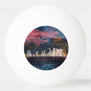 "Silent Thunder #1" Abstraktes Design Ping Pong Ba Tischtennisball