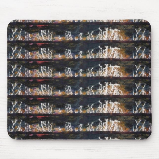 "Silent Thunder #2" Tiled Abstract Design Mousepad (Vorne)