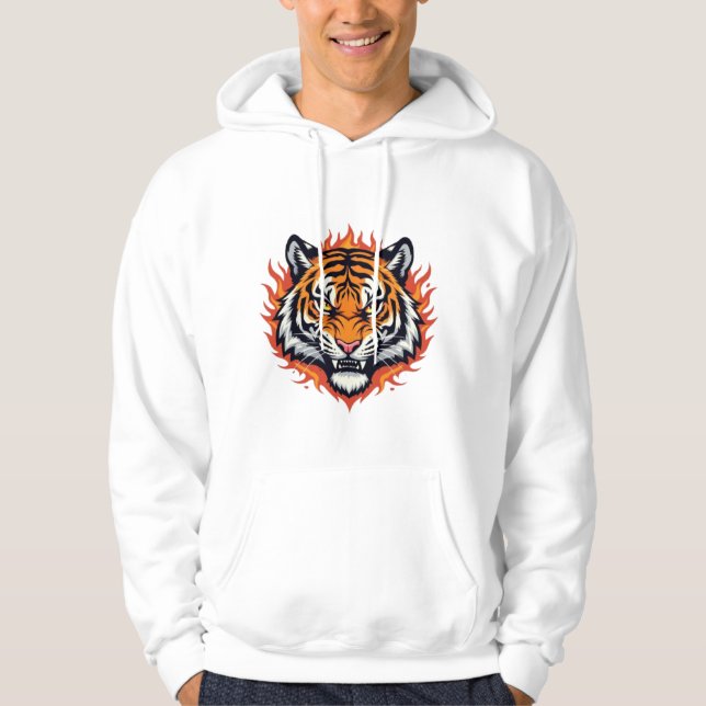 Silent Tiger – Precision and Power Hoodie (Vorderseite)