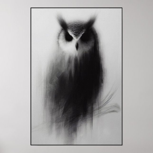 Silent Watcher Abstrakt Poster (Vorne)