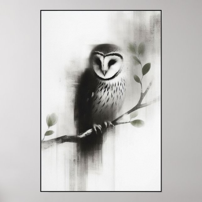 Silent Watcher Abstrakt Poster (Vorne)
