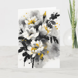 Silente tomentosa - Watercolor flowers Karte