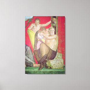 Silenus und der junge Satyr, Ostwand Leinwanddruck