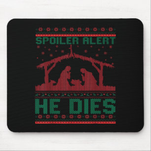 Siler Alarm Er stirbt Weihnachtspullover Lustige N Mousepad