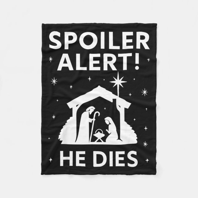 Siler Christmas Nativity Scene Funny Christian Slo Fleecedecke (Vorderseite)