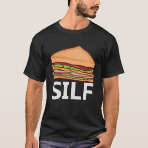 Silf-Sandwich Fast Food geschnittenes Brot Worts T-Shirt