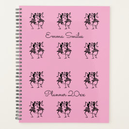 Silhouette African Art Celebration Dance Pink Planer