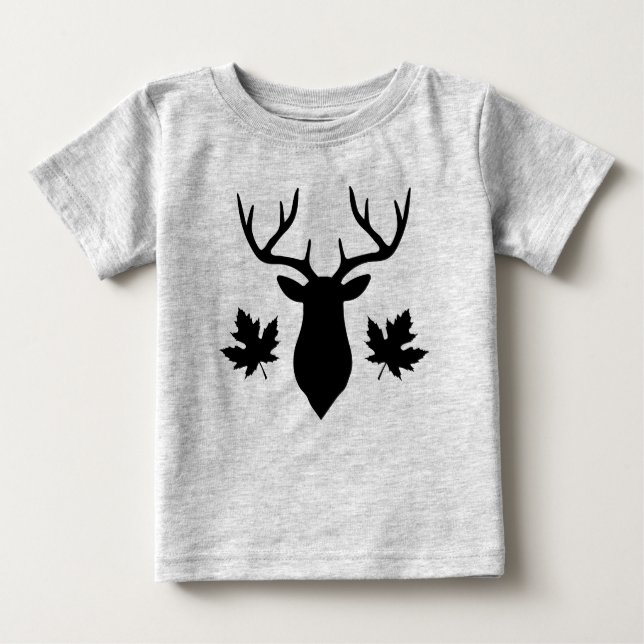 Silhouette-Ahornleaf Baby T-shirt (Vorderseite)