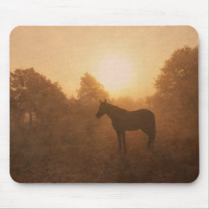 Silhouette am Morgen auf dem Mousepad