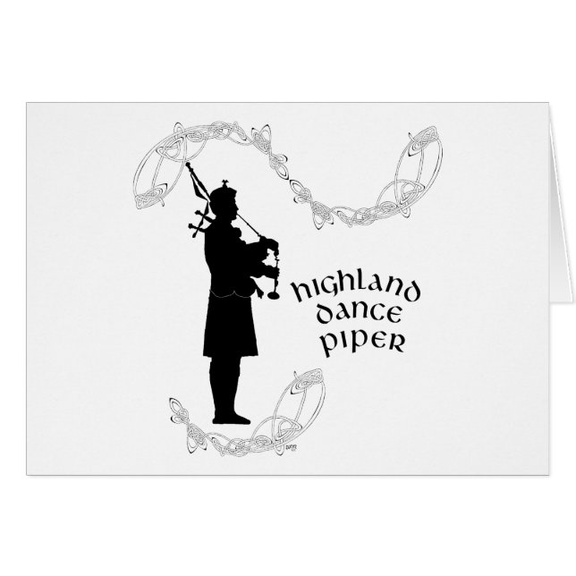Silhouette Bagpiper (Devant horizontal)
