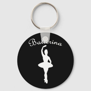 Silhouette Ballerina Schlüsselanhänger