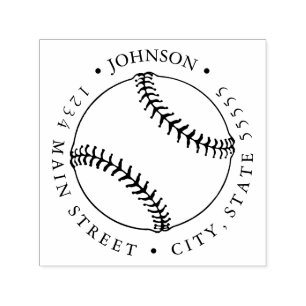 Silhouette-Baseball-Rückkehr-Aufkleber Permastempel