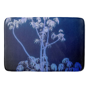 Silhouette Bäume in Royal Blues Bath Mat Badematte