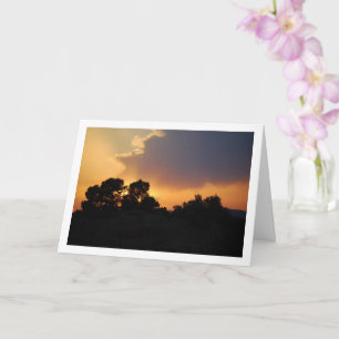 Silhouette Baumlandschaft Karte