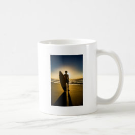 Silhouette bei Sonnenaufgang Kaffeetasse