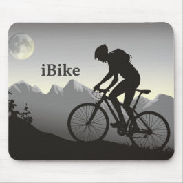 Silhouette Bike: Mountain Bike Mousepad