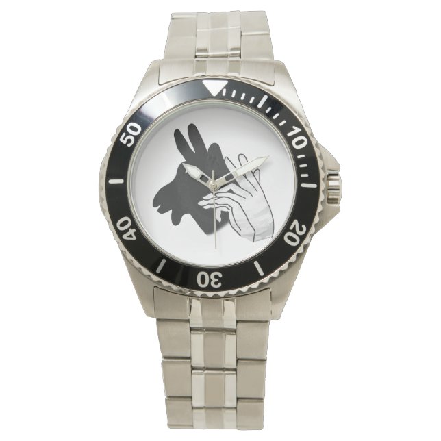 Silhouette Billy Goat Armbanduhr (Vorderseite)