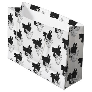 Silhouette Billy Goat Gray Große Geschenktüte