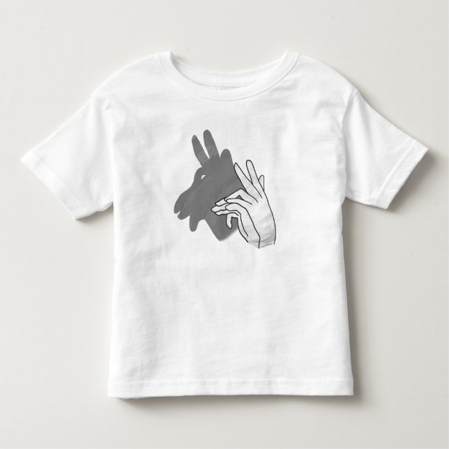 Silhouette Billy Goat Gray Kleinkind T-shirt (Vorderseite)