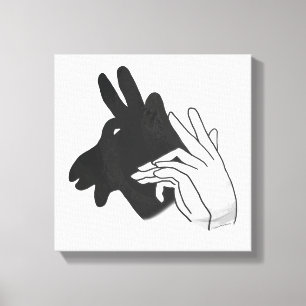 Silhouette Billy Goat Leinwanddruck