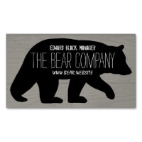 Silhouette Black Bear Land Wildlife Campingplatz