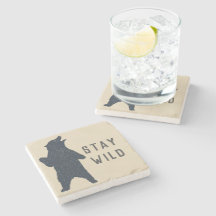 Silhouette "bleibe Wild Bear"